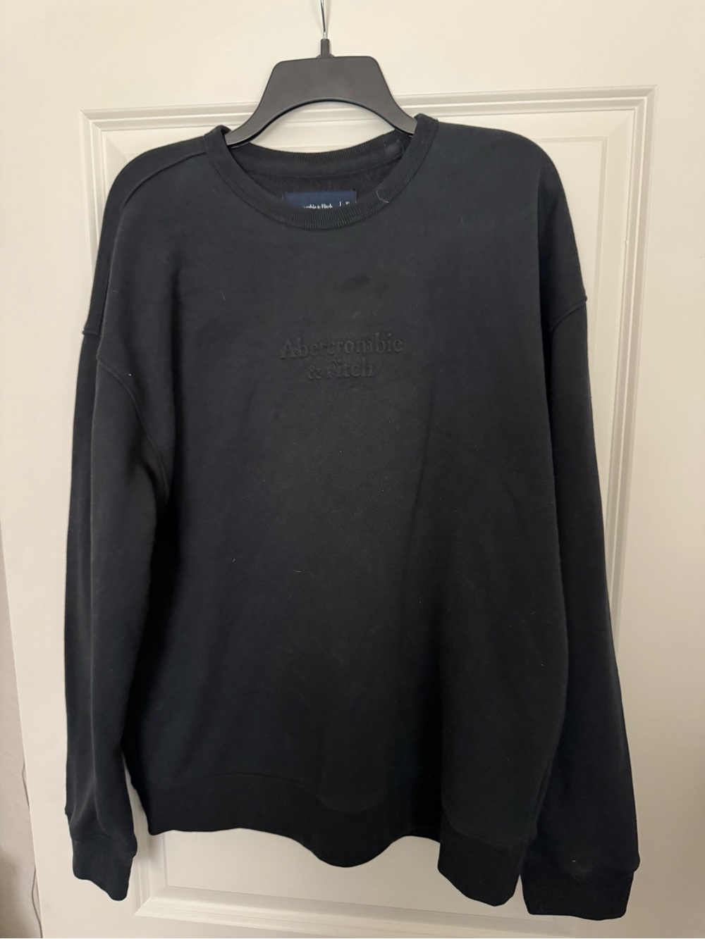 Abercrombie & Fitch Black Crewneck Pullover
